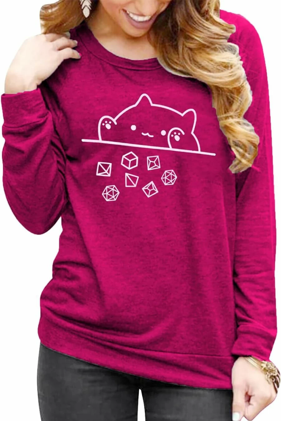 Elemevol Cat Mom Sweatshirt Women Cat Mama Shirt Cute Cat Long Sleeve Letter Print Tshirt Tops | Fashion Hoodies & Sweatshirts