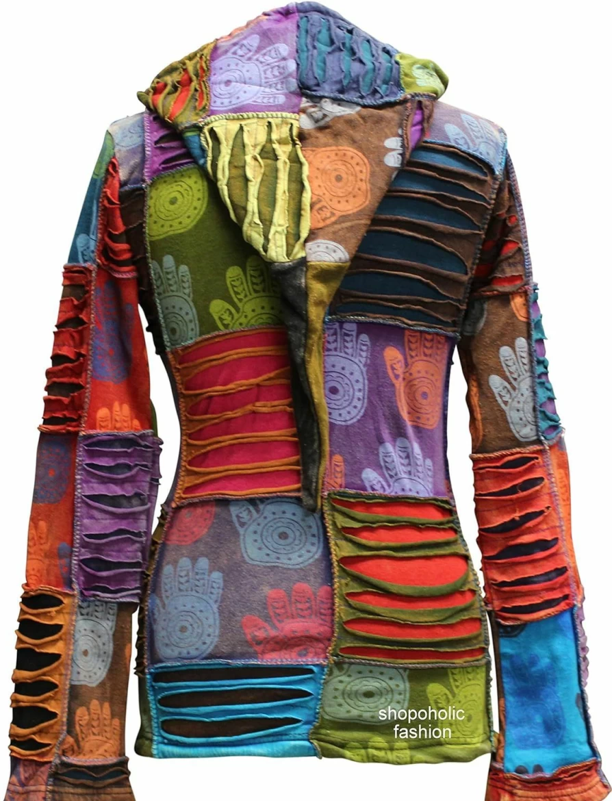 Shopoholic Fashion Women Henna Hand Rib Hoodie | Fashion Hoodies & Sweatshirts