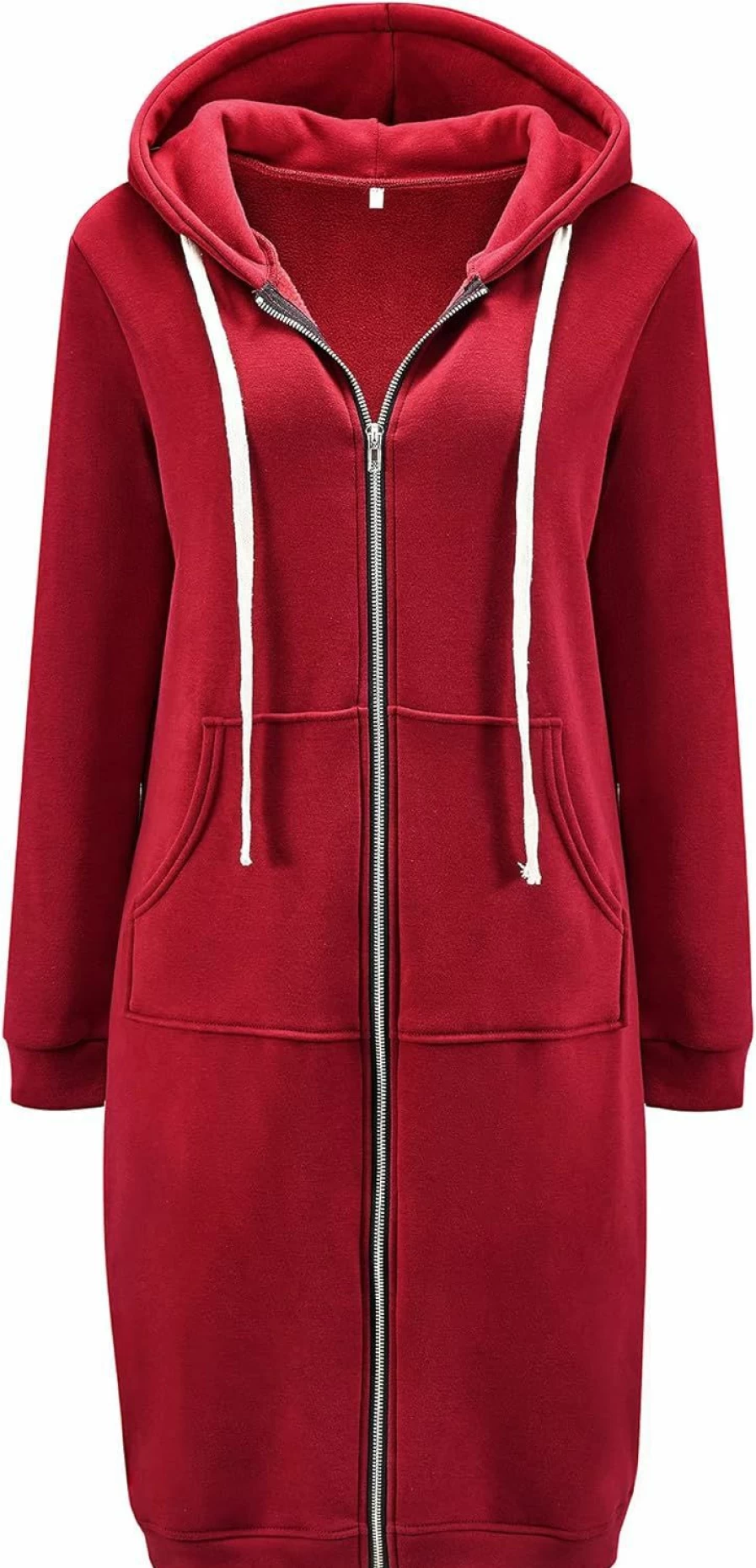 DUOYANGJIASHA Duoyangjiasha Women'S Long Hoodies Tunic Winter Fleece Jackets Knitted Casual Sweatshirt Zip Up Hoodies | Fashion Hoodies & Sweatshirts