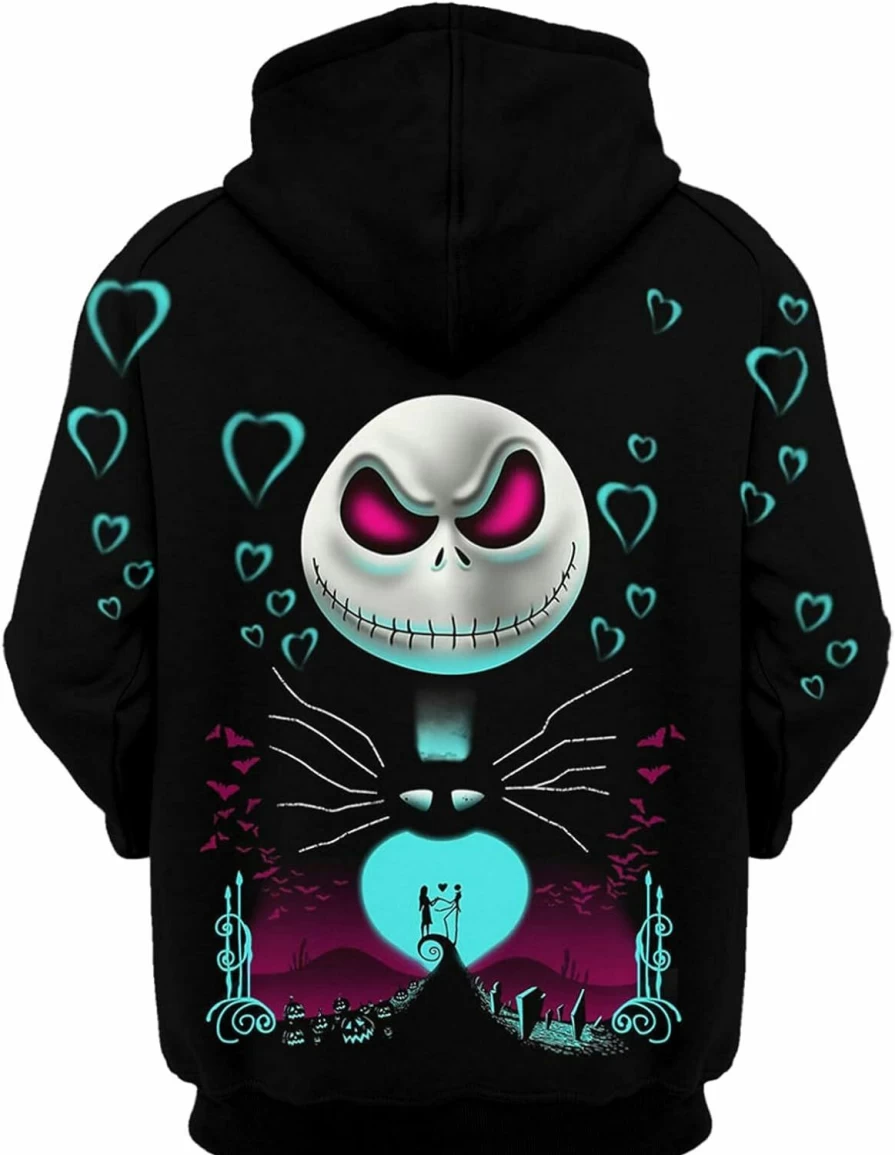 Hubadaiog Men'S And Women'S Hoodies,Jack And Sally Hoodies Sweatshirt And Pants Suit | Fashion Hoodies & Sweatshirts
