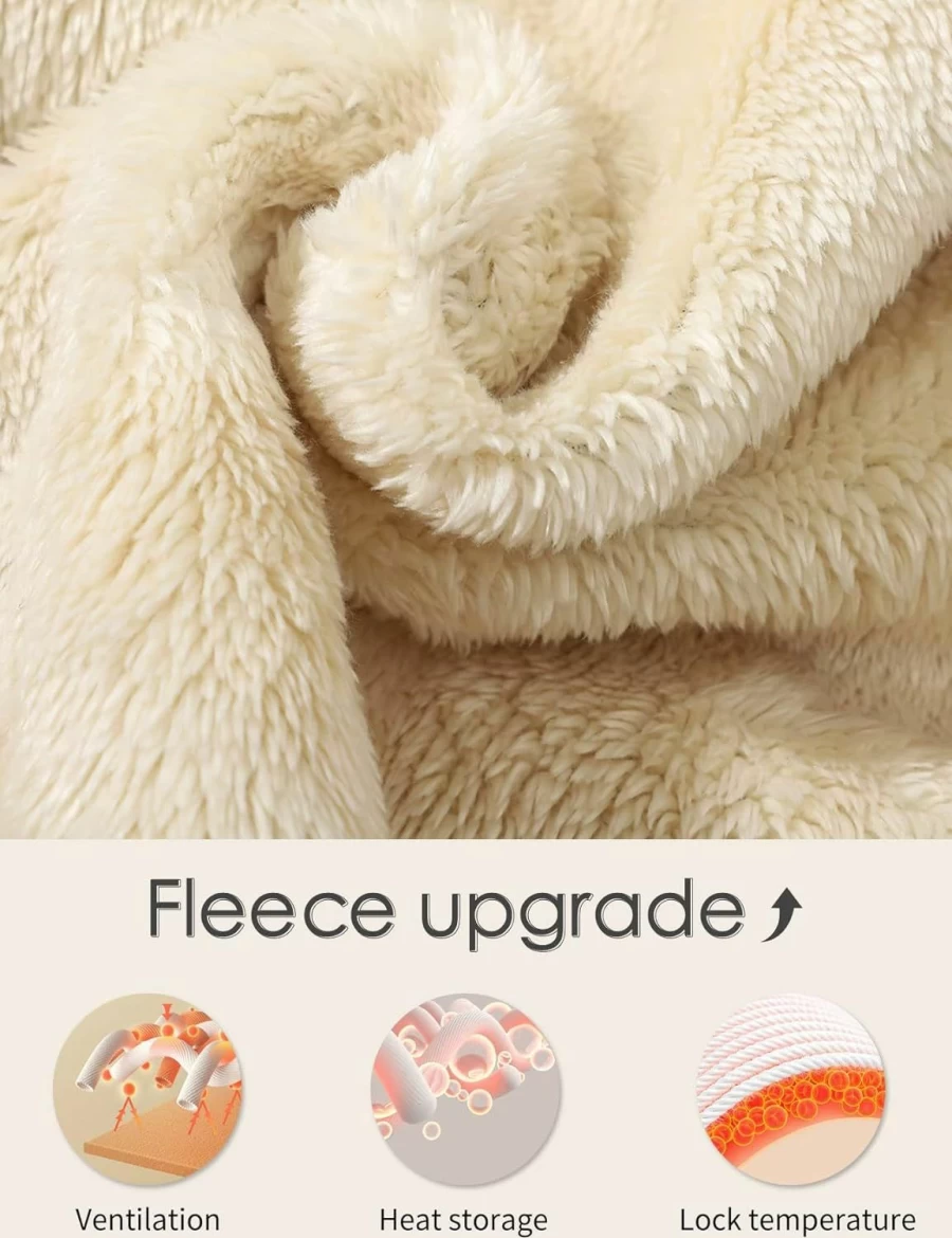 Gihuo Gihuo Women'S Winter Warm Hoodie Sherpa Fleece Lined Pullover Hoodie Hooded Sweatshirt | Fashion Hoodies & Sweatshirts