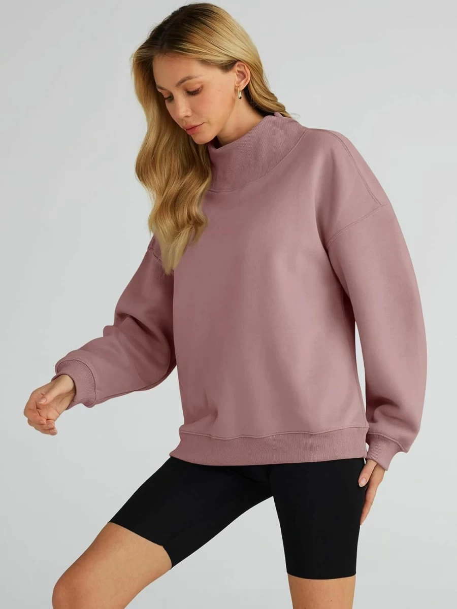 Trendy Queen Trendy Queen Womens Oversized Sweatshirts Turtleneck Pullover Long Sleeve Hoodies Tops Fall Outfits 2023 Clothes | Fashion Hoodies & Sweatshirts