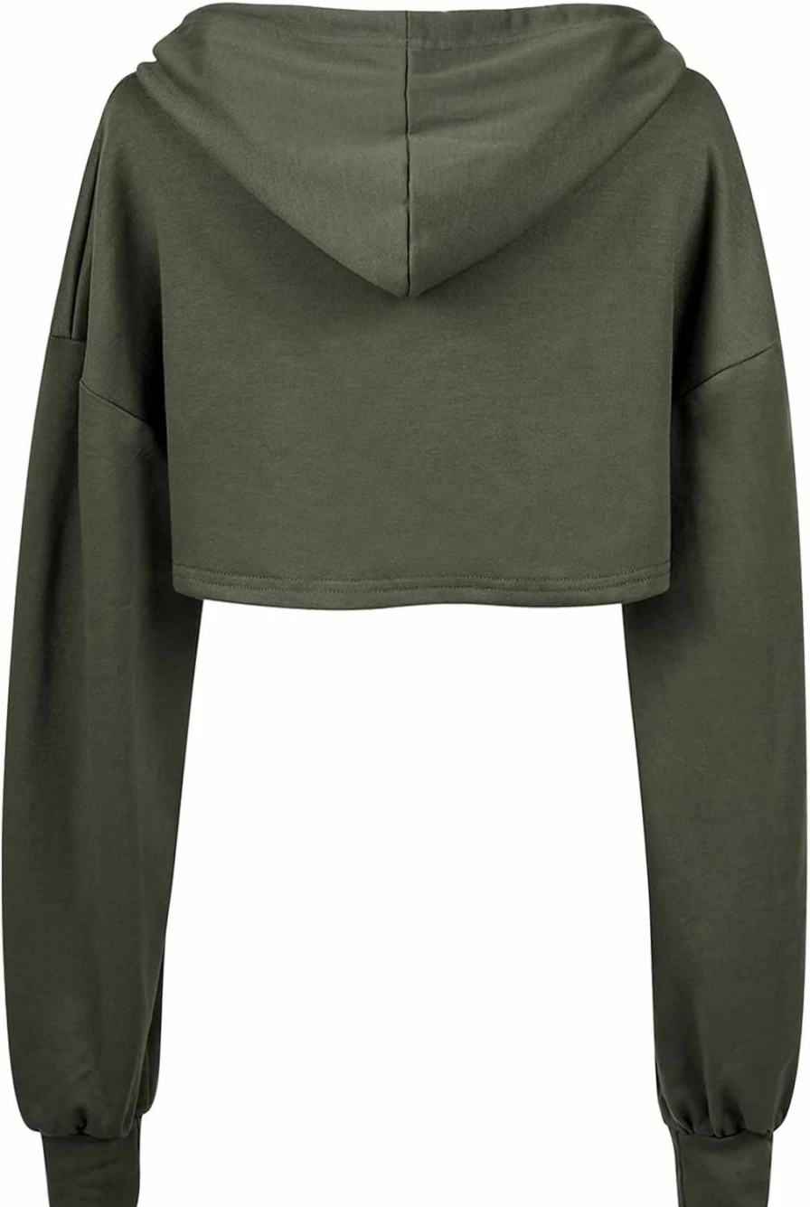 BEJONS Bejons Women Long Sleeve Cropped Super Crop Top Hoodies Sweatshirt Aesthetic Punk Hip Hop Dance Sexy Rave Cloth | Fashion Hoodies & Sweatshirts