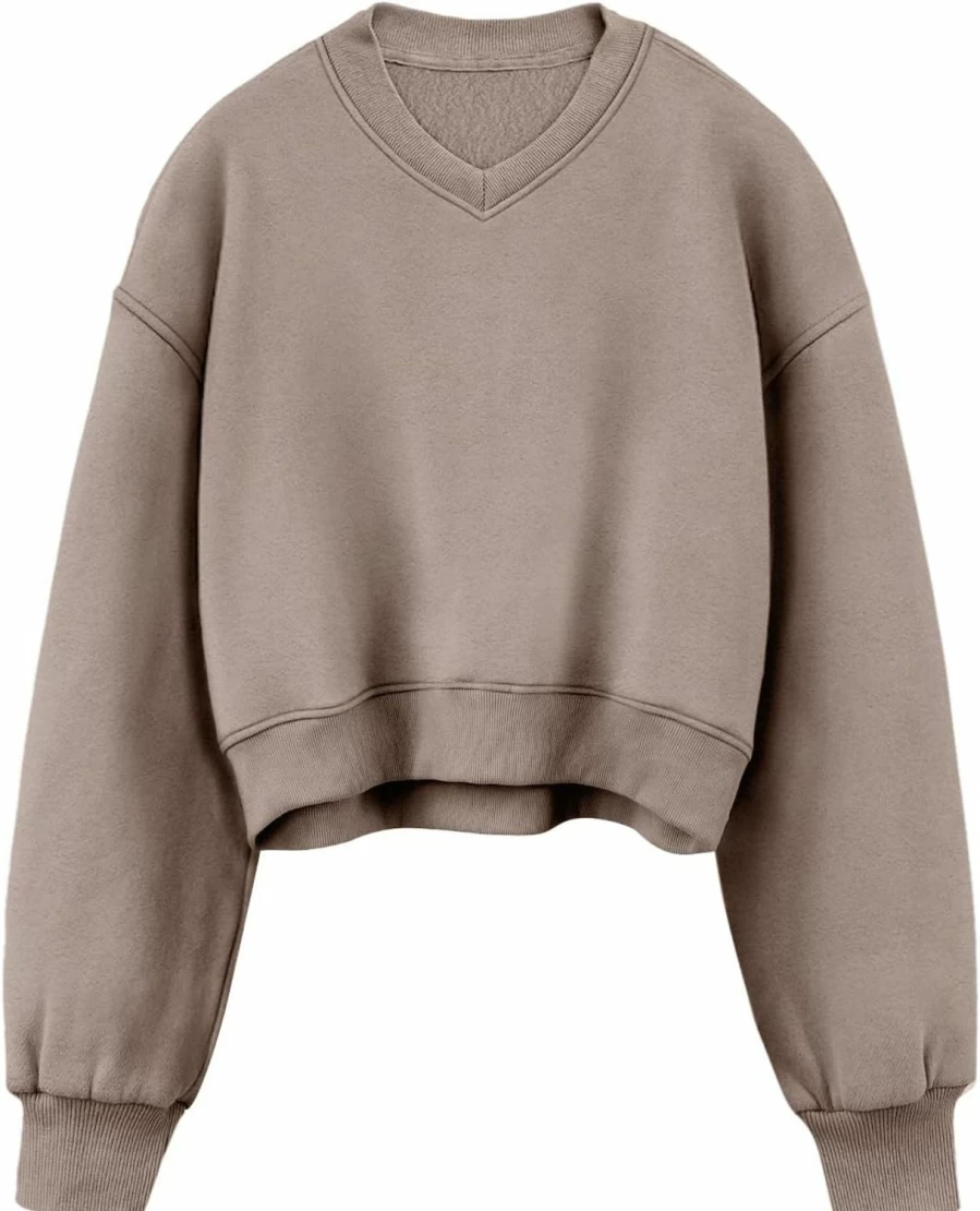 AUTOMET Automet Womens Cropped Sweatshirts Hoodies Long Sleeves Pullover Fleece Crop Tops Fall Fashion Outfits Clothes 2024 | Fashion Hoodies & Sweatshirts