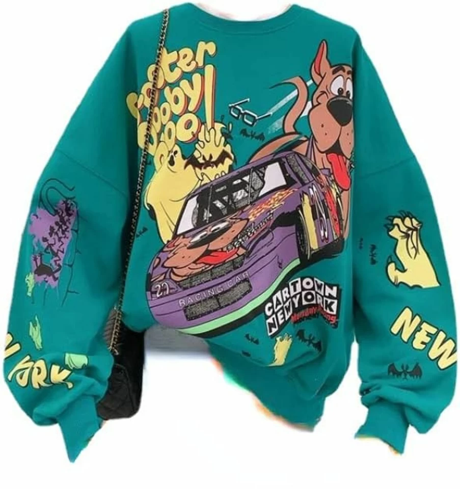 GESALOP Kawaii Sweatshirt Harajuku Ladies Pullover Women'S Anime Hoodiem Y2K Garbage Clothes, Kawaii Gothic Clothing | Fashion Hoodies & Sweatshirts