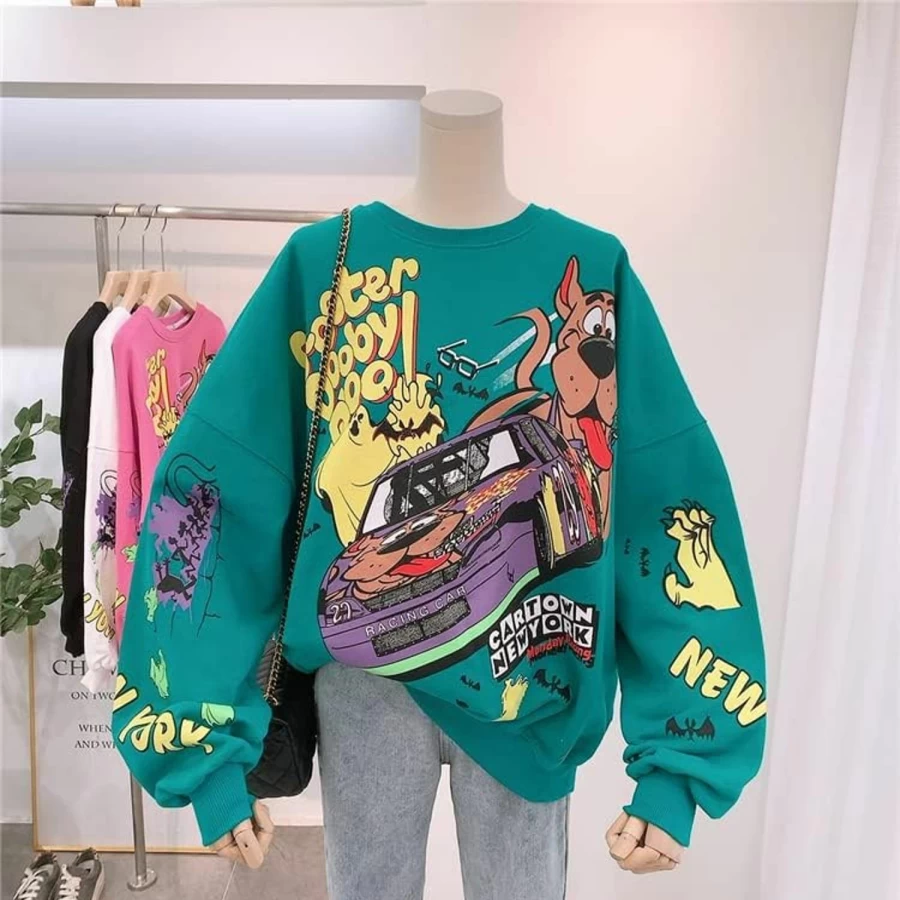 GESALOP Kawaii Sweatshirt Harajuku Ladies Pullover Women'S Anime Hoodiem Y2K Garbage Clothes, Kawaii Gothic Clothing | Fashion Hoodies & Sweatshirts
