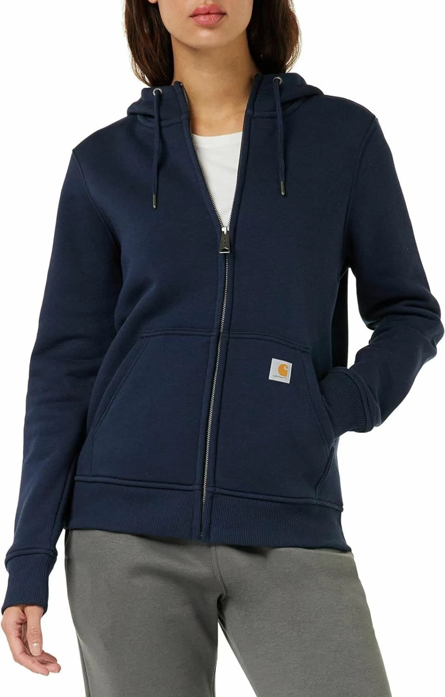 Carhartt Carhartt Women'S Clarksburg Full Zip Hoodie (Regular And Plus Sizes), Navy, X-Large | Fashion Hoodies & Sweatshirts