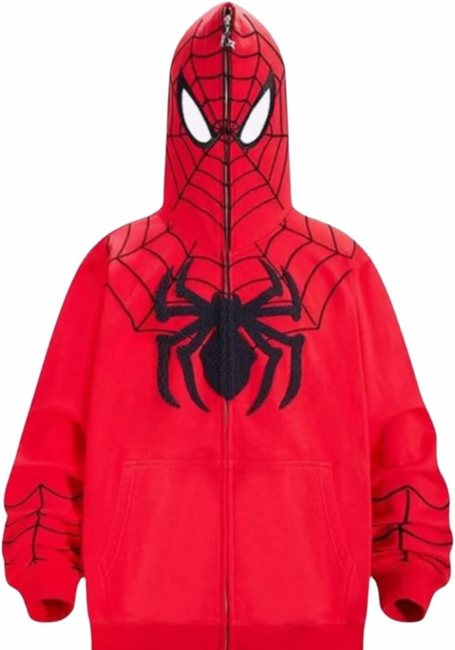 ZENMANCHEN Y2K Hoodie Men Women Spider Full Zip Hoodie Y2K Jacket Hip Hop Aesthetic Graphic Hoodies Gothic Emo Grunge Hoodie | Fashion Hoodies & Sweatshirts