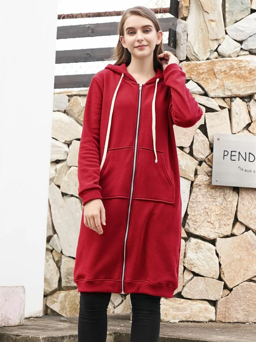 Ablanczoom Ablanczoom Hoodies For Women Long Sweatshirts: Comfortable Full Zip Up Hoodie Womens Fashion Fleece Sweatshirt With Pockets | Fashion Hoodies & Sweatshirts